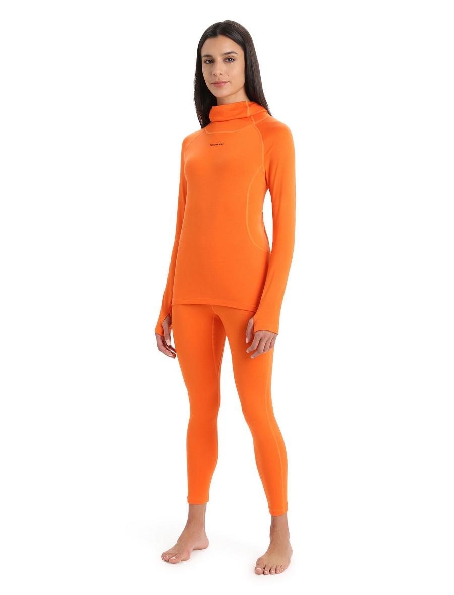 Flash Women's Icebreaker MerinoFine™ Long Sleeve Roll Neck Base Layers | USA 1894LISH